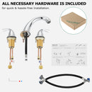 PARLOS Two Handles Widespread Bathroom Sink Faucet Polished Chrome 1435001PD