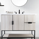 PARLOS Widespread Two Handles Bathroom Sink Faucet Matte Black (1435004PD)