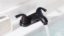 PARLOS Bathroom Faucet 4 inch Centerset 2-Handle Low-Arc Spout Oil Rubbed Bronze (13590)