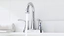 PARLOS Swivel Spout 2-Handle Lavatory Faucet Bathroom Sink Faucet with Metal Pop-up Drain and Faucet Supply Lines, Chrome, 1.2 GPM (1362701P)
