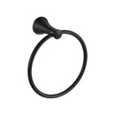PARLOS Towel Ring, Wall Mounted Hand Towel Holder, Matte Black Hand Towel Bar for Bathroom & Kitchen, 2101804