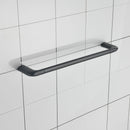 Parlos Brass Towel Bar, 17 Inch Bathroom Towel Bar, Wall Mounted Towel Bar for Bathroom, Shower Door, Matte Black, Demeter, 2101404