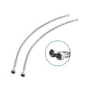 PARLOS Faucet Water Supply Lines with Fliter Screen,  9/16-24 UNEF Brass Connector , 24-Inch Length (2103101)