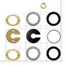 Replacement Faucet Mounting Hardware Repair Tool Kit  for PARLOS Widespread Bathroom sink Faucet, 2103801