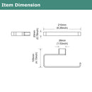 PARLOS Brass Hand Towel Holder, Wall Mounted Towel Ring, Hand Towel Bar for Bathroom & Kitchen, Burshed Nickel, Doris (2102302)