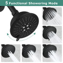 PARLOS Shower Faucet with Valve, Single-Handle Shower Trim Kit with 5-Spray Touch-Clean Shower Head, Wall Mounted Shower Faucets Sets Complete, 1436704