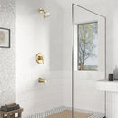 PARLOS Shower System, Brushed Gold Shower Faucet Set with Tub Spout(Valve Included), 5-Setting Mode Shower Head and Tub Spout with Diverter, Wall Mounted Shower Bathtub Combo, 1436508