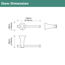 PARLOS Matte Black Toilet Paper Holder, Wall Mounted Tissue Roll Hanger for Bathroom & Kitchen, 2101704