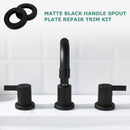PARLOS Faucet Handle & Spout Base Cover with Gasket Replacement for Widespread Faucet