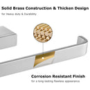 PARLOS Brass Hand Towel Holder, Wall Mounted Towel Ring, Hand Towel Bar for Bathroom & Kitchen, Burshed Nickel, Doris (2102302)