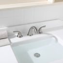 PARLOS Widespread Two Handles Bathroom Sink Faucet Brushed Nickel, 1.2GPM 1435002PD