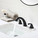 PARLOS Widespread Two Handles Bathroom Sink Faucet Matte Black (1435004PD)