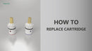 PARLOS Ceramic Stem Disc Faucet Cartridge Replacement for Bathroom Tap (1 Pair Hot & Cold), 2103201