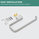 PARLOS Brass Hand Towel Holder, Wall Mounted Towel Ring, Hand Towel Bar for Bathroom & Kitchen, Burshed Nickel, Doris (2102302)