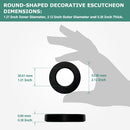 PARLOS Faucet Handle & Spout Base Cover with Gasket Replacement for Widespread Faucet