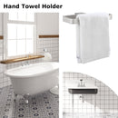 PARLOS Brass Hand Towel Holder, Wall Mounted Towel Ring, Hand Towel Bar for Bathroom & Kitchen, Burshed Nickel, Doris (2102302)