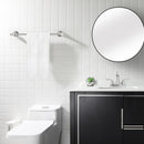 PARLOS Brushed Nickel Bathroom Towel Bar, 17 Inch Wall Mounted Towel Bar for Bathroom, Shower Door, 2101902