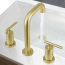 PARLOS Widespread 8 inch Bathroom Sink Faucet 3 Hole Vanity Faucet with cUPC Faucet Supply Lines, Matte Black, 1.2GPM, 1437508PD