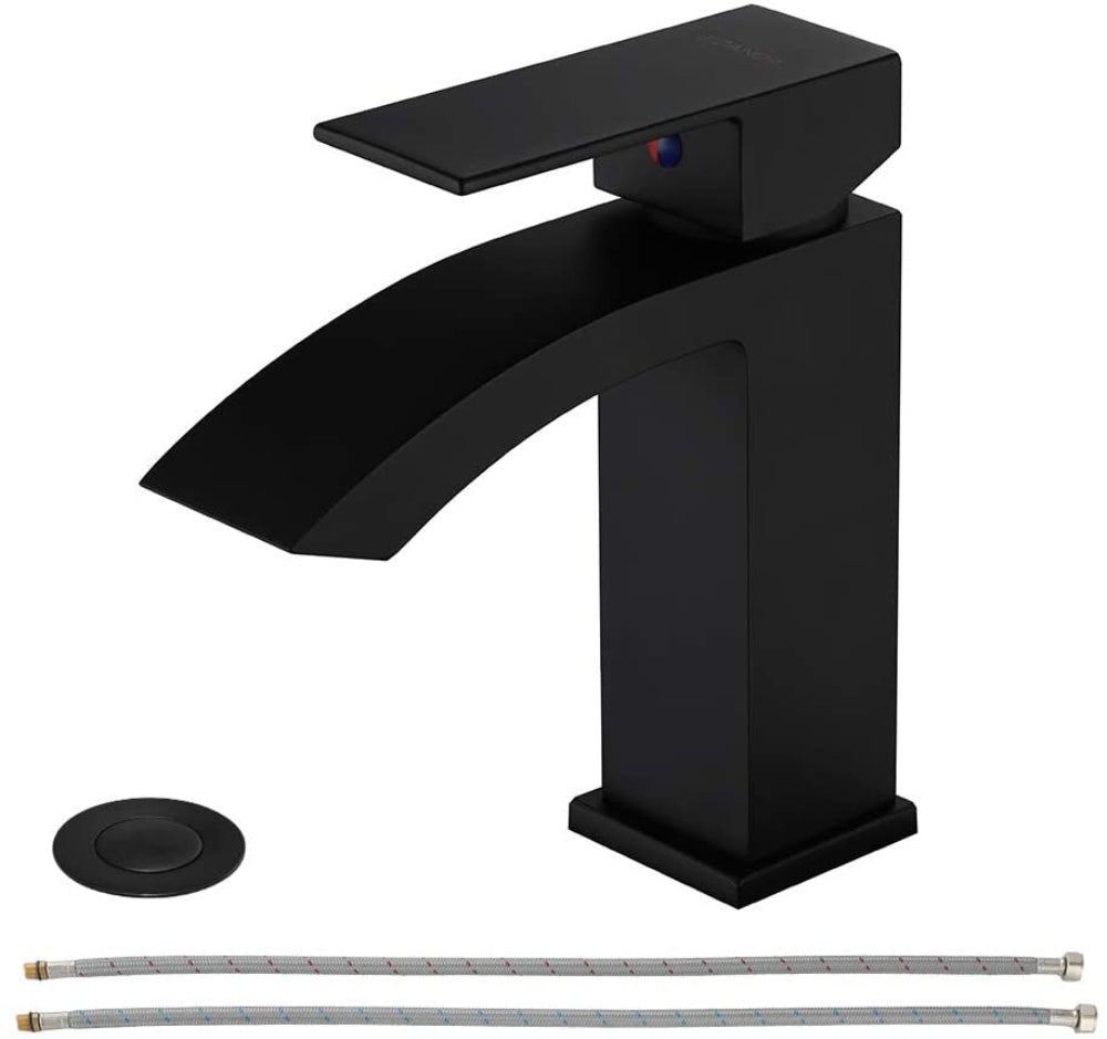 Ezanda Bathroom Sink Faucet Set - good Black