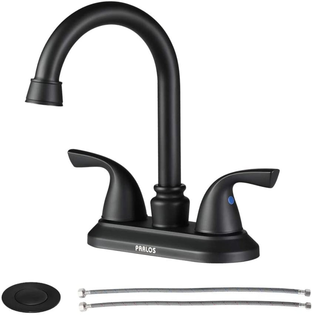 PARLOS 2-Handle Bathroom Bathroom Faucet with Metal Drain