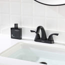 PARLOS 2-Handle Bathroom Sink Faucet with Drain Assembly and Supply Hoses Matte Black, 1.2 GPM (1359804P)