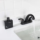 PARLOS 2-Handle Bathroom Sink Faucet with Drain Assembly and Supply Hoses Matte Black, 1.2 GPM (1359804P)