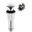 PARLOS Pop up Sink Drain with Strainer Pop Up Drain with Overflow for Bathroom Vessel Sink, Chrome,2100601
