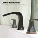 PARLOS 2-Handle Widespread Waterfall Roman Bathtub Faucet Tub Filler, Oil Rubbed Bronze (1434203)