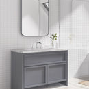 PARLOS Waterfall Widespread Bathroom Faucet Double Handles with Pop Up Drain & cUPC Faucet Supply Lines, Chrome, Doris,1.2 GPM