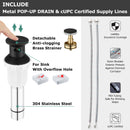 PARLOS Bathroom Faucet 4 inch Centerset 2-Handle Low-Arc Spout Oil Rubbed Bronze (13590)