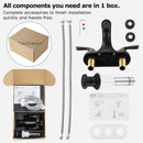 PARLOS Bathroom Faucet 4 inch Centerset 2-Handle Low-Arc Spout Oil Rubbed Bronze (13590)