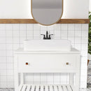 PARLOS Matte Black 2-Handle Bathroom Sink Faucet with Metal Drain Assembly and and Faucet Supply Lines (1.2GPM), 1362504P