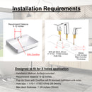 EZANDA 2-Handle Widespread Waterfall Bathroom Lavatory Faucet with Pop-up Sink Drain Assembly & Faucet Supply Lines, Chrome 1431201