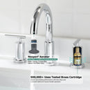 PARLOS Widespread 8 inch Bathroom Sink Faucet 3 Hole Vanity Faucet with cUPC Faucet Supply Lines, Chrome, 1433101D