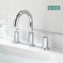 PARLOS Widespread 8 inch Bathroom Sink Faucet 3 Hole Vanity Faucet with cUPC Faucet Supply Lines, Chrome, 1433101D