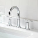 Parlos Two Handles 8 inch Widespread Three Hole Bathroom Sink Faucet Supply Hoses Basin Faucet Mixer Tap Chrome 1433101