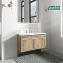 PARLOS 2-Handle Widespread 8 inch Bathroom Sink Faucet 3 Hole Vanity Faucet with cUPC Faucet Supply Lines, Brushed Gold, 1433108D