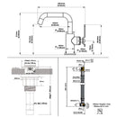 EZANDA Brass Single Handle Bathroom Faucet with Metal Pop-up Sink Drain & Faucet Supply Lines, Brushed Gold (1433908)