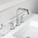 PARLOS 8 inch Widespread Bathroom Sink Faucet 2-Handle Chrome with All Metal Pop-up Drain & Faucet Supply Lines (1434101)