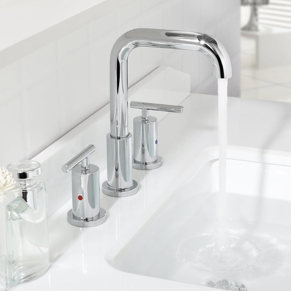 Parlos 2-Handle 8 inch Widespread Three Hole Bathroom Sink