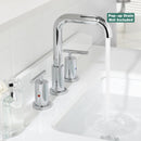 PARLOS Widespread 8 inch Bathroom Sink Faucet 3 Hole Vanity Faucet with cUPC Faucet Supply Lines, Chrome, 1434101D