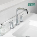 PARLOS Widespread 8 inch Bathroom Sink Faucet 3 Hole Vanity Faucet with cUPC Faucet Supply Lines, Chrome, 1434101D