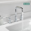 PARLOS Widespread 8 inch Bathroom Sink Faucet 3 Hole Vanity Faucet with cUPC Faucet Supply Lines, Chrome, 1434101D