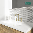 PARLOS Widespread 8 inch Bathroom Sink Faucet 3 Hole Vanity Faucet with cUPC Faucet Supply Lines, Matte Black, 1434108D