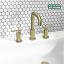 PARLOS Widespread 8 inch Bathroom Sink Faucet 3 Hole Vanity Faucet with cUPC Faucet Supply Lines, Matte Black, 1434108D