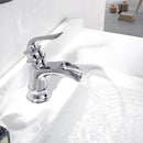 PARLOS Single Handle Bathroom Faucet, Waterfall Sink Faucet with Pop Up Drain, Escutcheon and Cupc Water Supply Lines, Chrome, 1434901