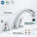 PARLOS Two Handles Widespread Bathroom Sink Faucet Polished Chrome 1435001PD