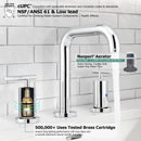 PARLOS Widespread 8 inch Bathroom Sink Faucet 3 Hole Vanity Faucet with cUPC Faucet Supply Lines, Chrome, 1.2GPM, 1437501PD