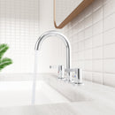 PARLOS 2-Handle Widespread 8 inch Bathroom Sink Faucet 3 Hole Vanity Faucet with cUPC Faucet Supply Lines, Chrome, 1.2GPM, 1437601PD