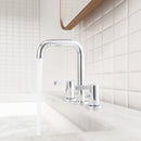 PARLOS Widespread 8 inch Bathroom Sink Faucet 3 Hole Vanity Faucet with cUPC Faucet Supply Lines, Chrome, 1.2GPM, 1437701PD